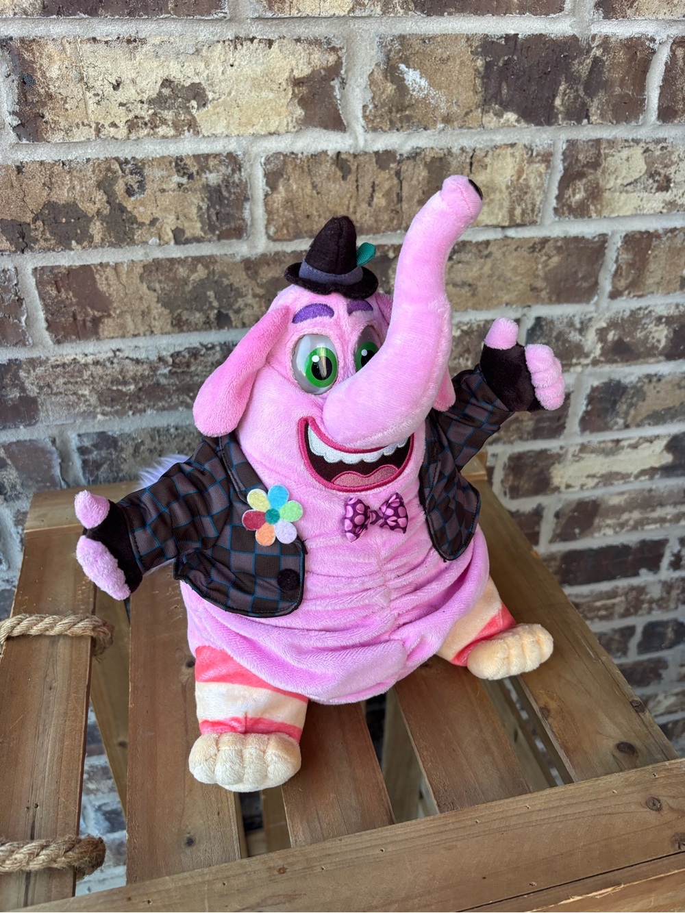 Disney Pixar Inside Out Bing Bong Pink Elephant Plush